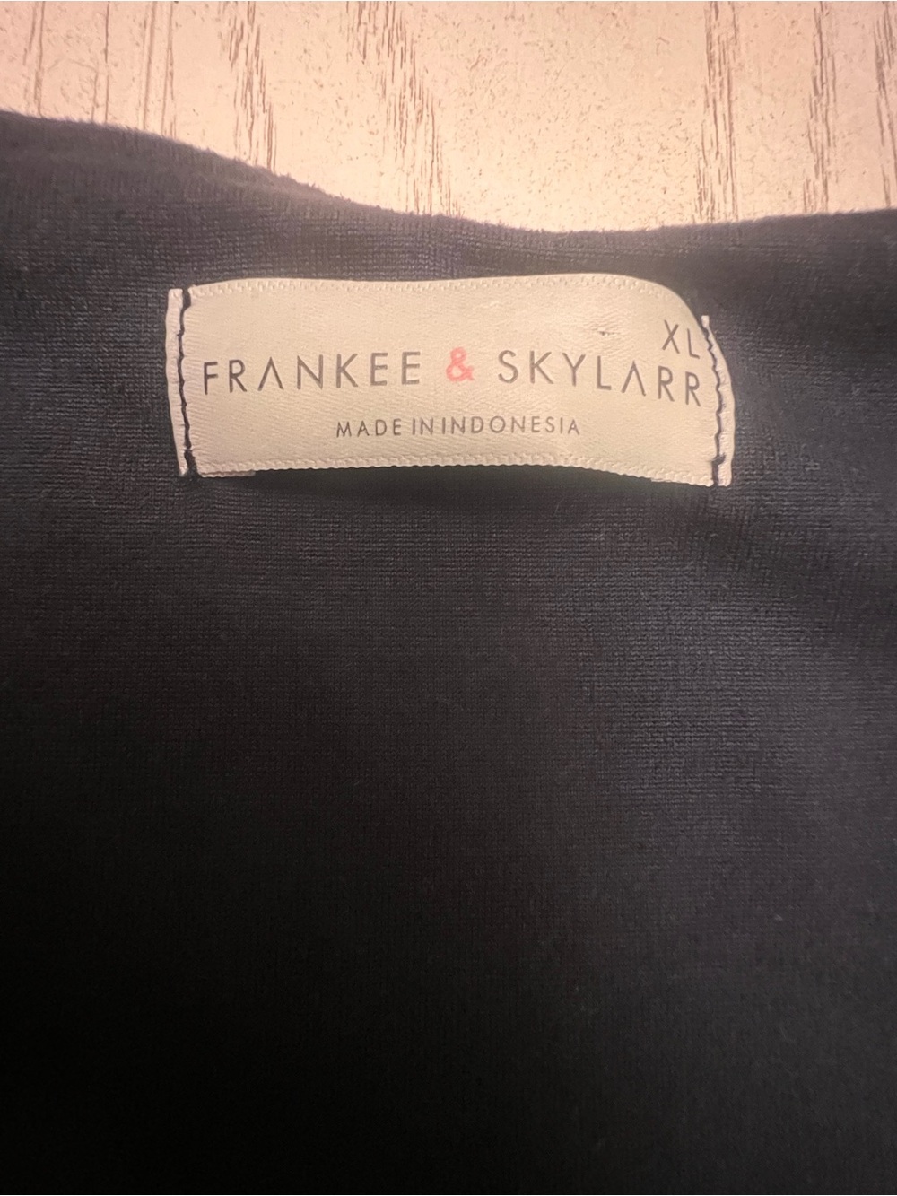 FRANKEE & SKYLARR Girls XL (14) Navy Short Sleeve Squared Scoop Neck Top